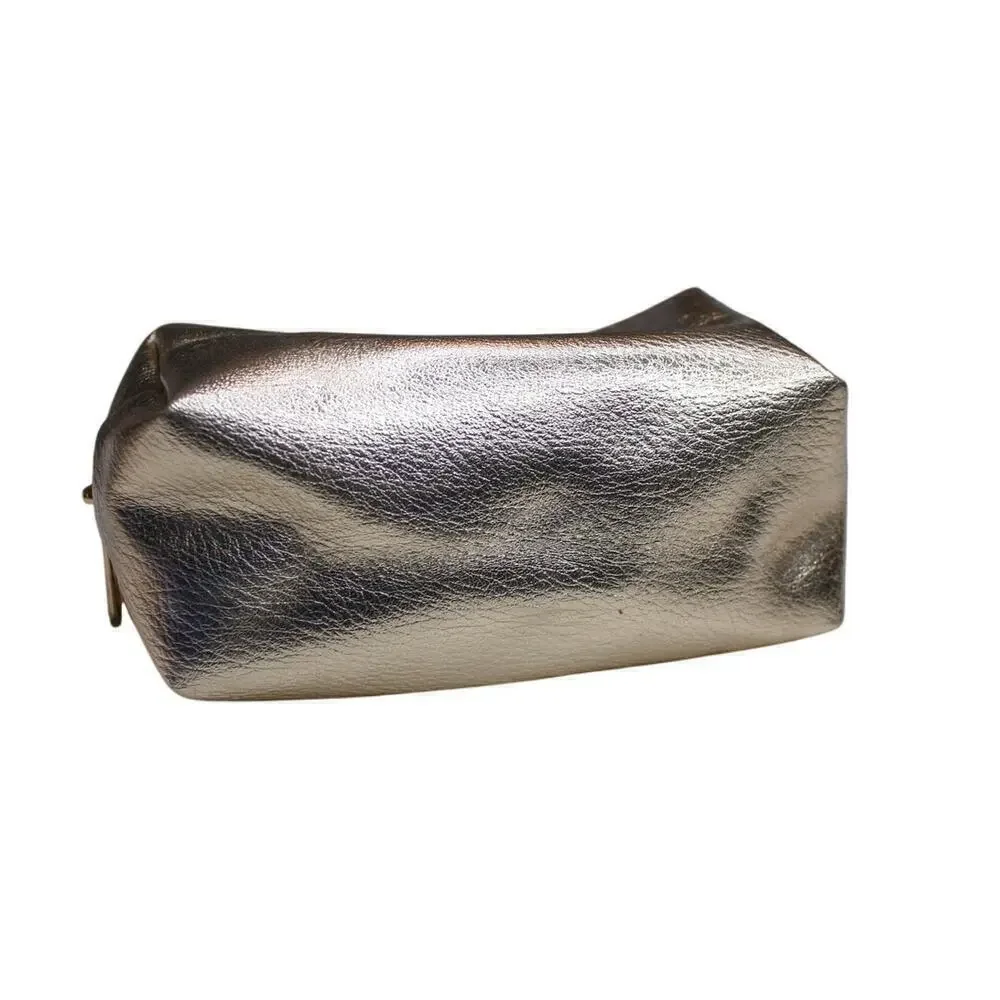 Alexis Bendel Metallic Gold Cosmetics Bag Make Up Pouch Small Bag